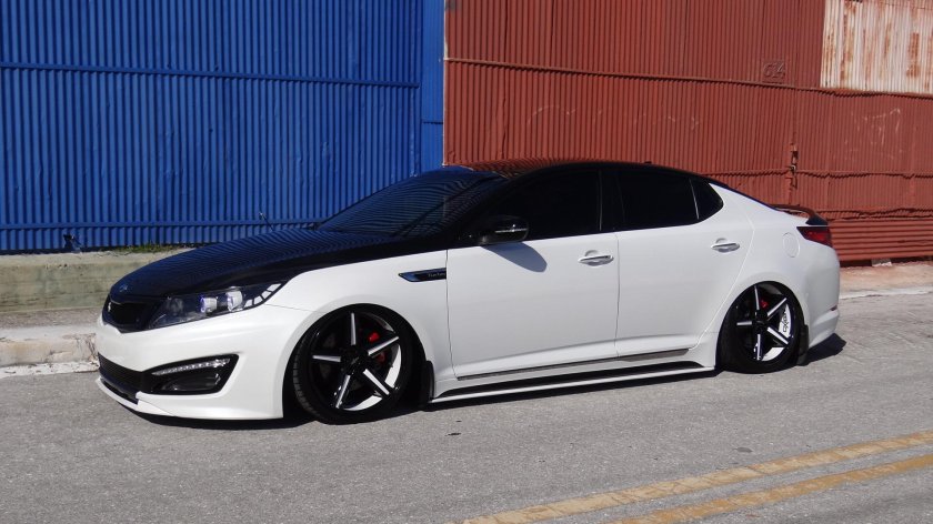 Kia Optima 2012 White Tuning
