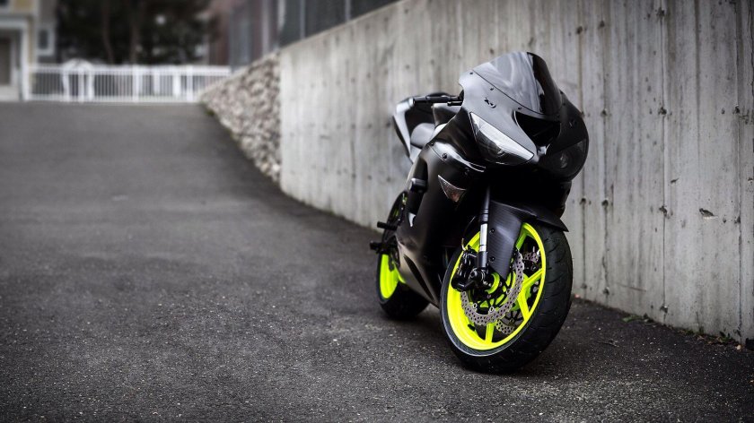 Kawasaki zx6r черный