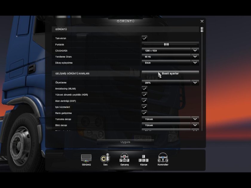 Euro Truck Simulator 2 управление