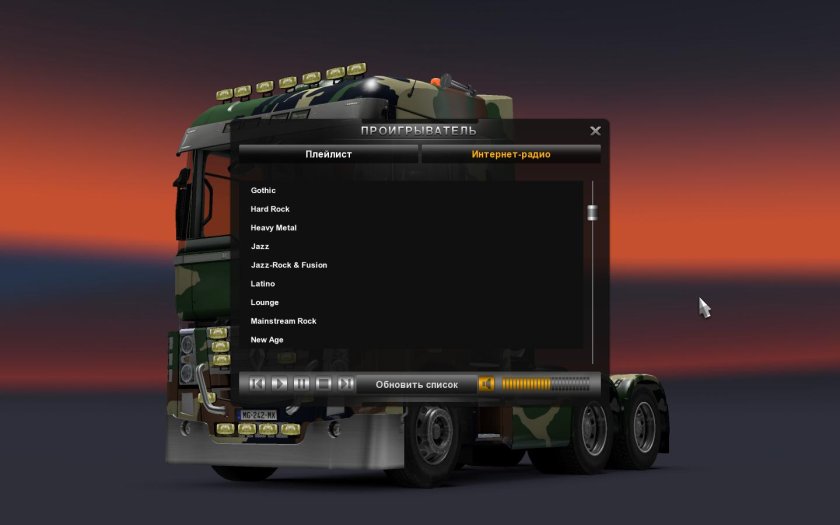 Как включить радио в Euro Truck Simulator 2