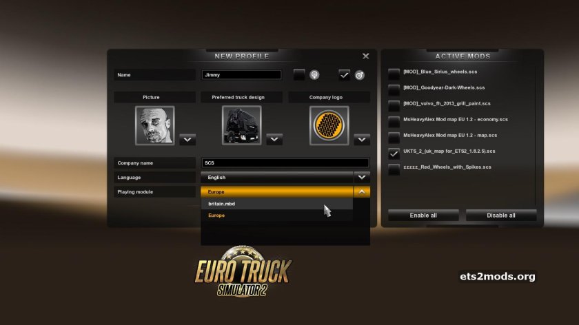 Профиль для етс 2