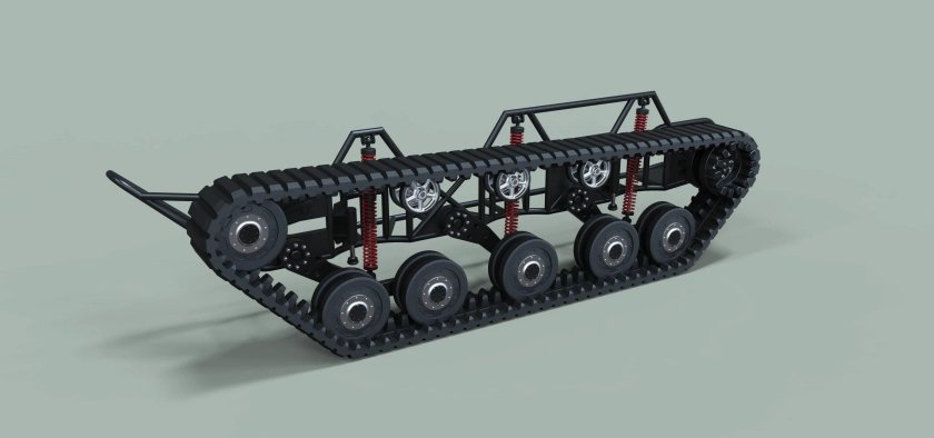 Гусеница 3д модель