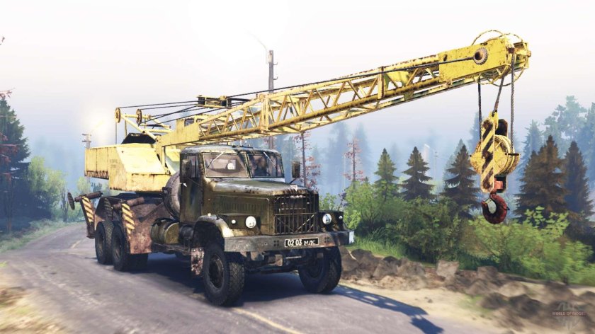 Краз 257 кран