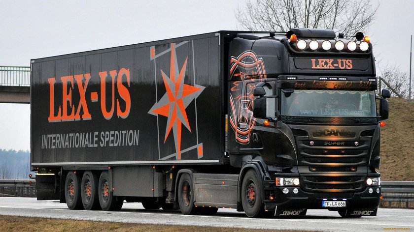 Скания s чёрная