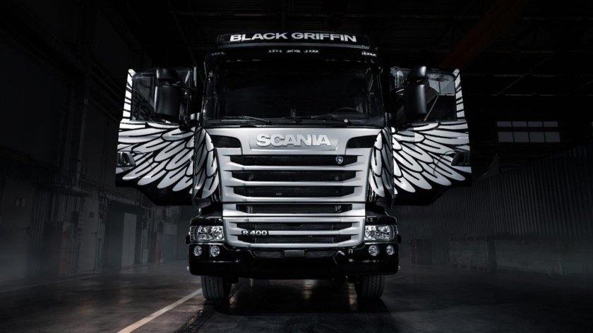 Scania r400 Black Griffin