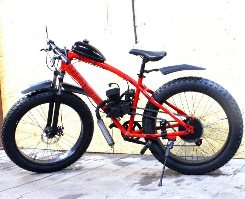 Фэтбайк с веломотором f80