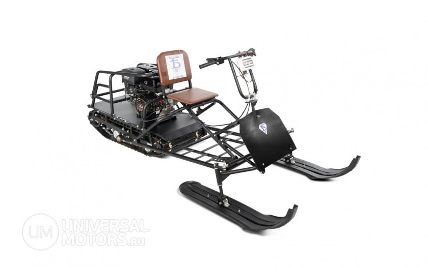 Мотобуксировщик+модуль лыжный Бурлак-м2 vector (мотособака)