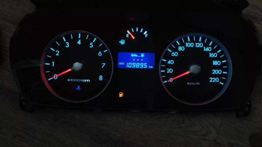 Пересвет приборной панели Getz