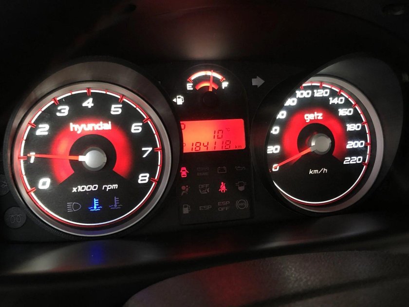 Приборная панель Гетц 1