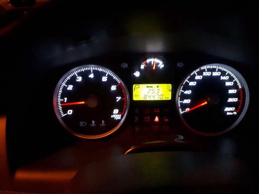 Пересвет приборной панели Getz