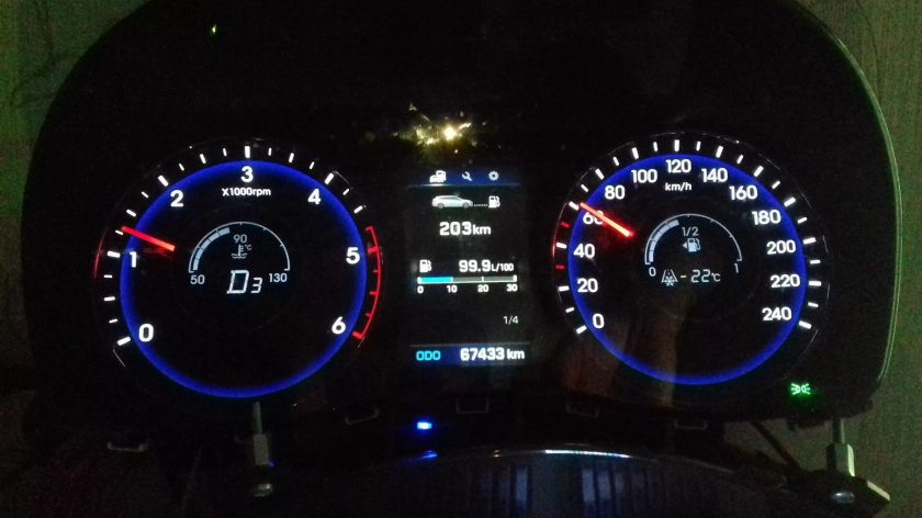 Hyundai Getz приборная панель