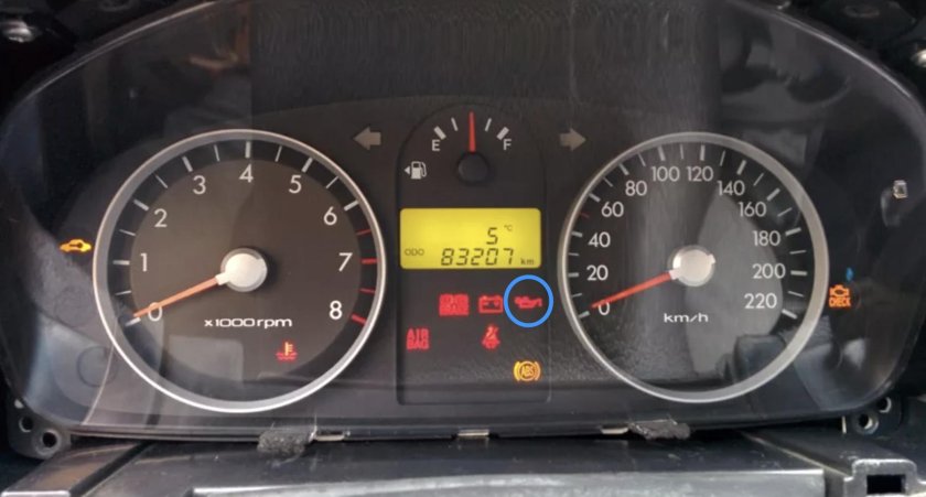 Hyundai Getz лампочка чек