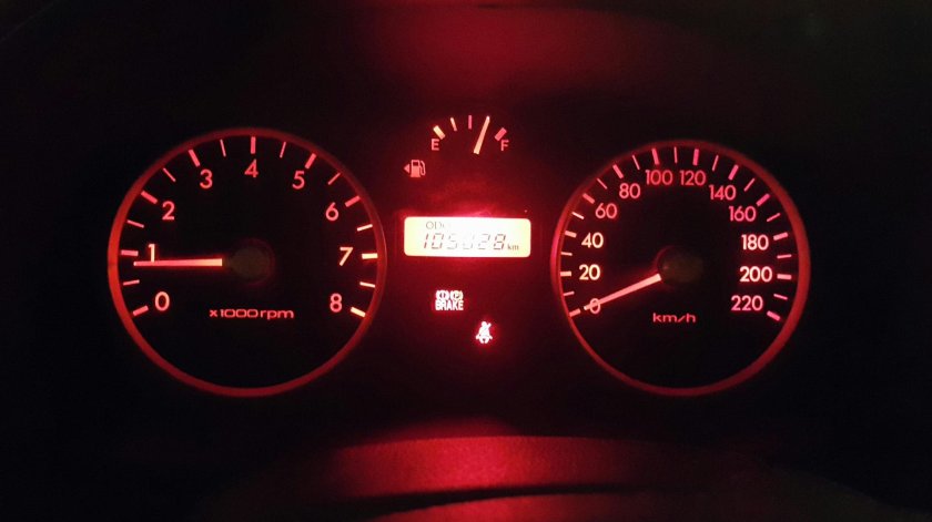 Пересвет приборной панели Getz