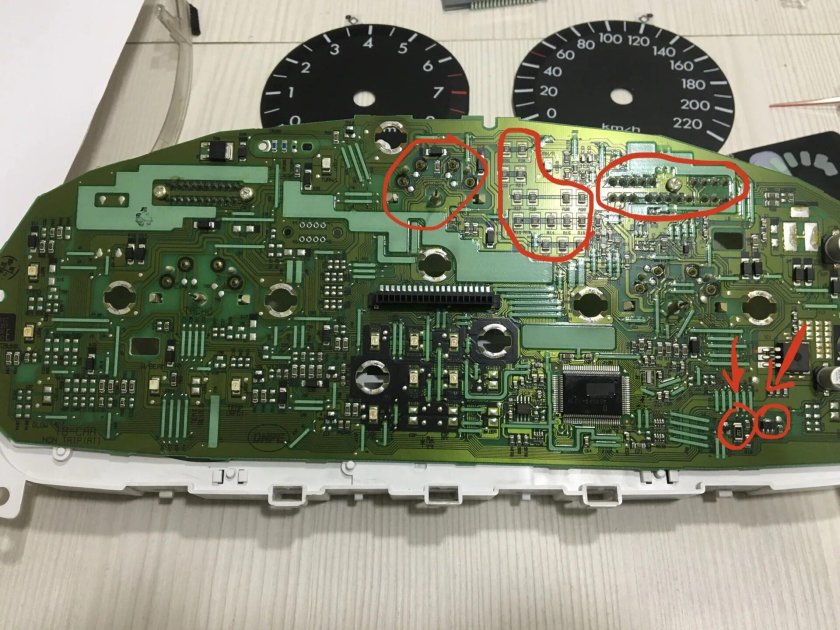 Плата приборной панели Гетц 1.4