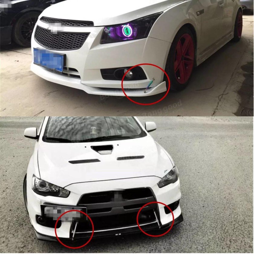 Универсальный сплиттер на бампер ВАЗ