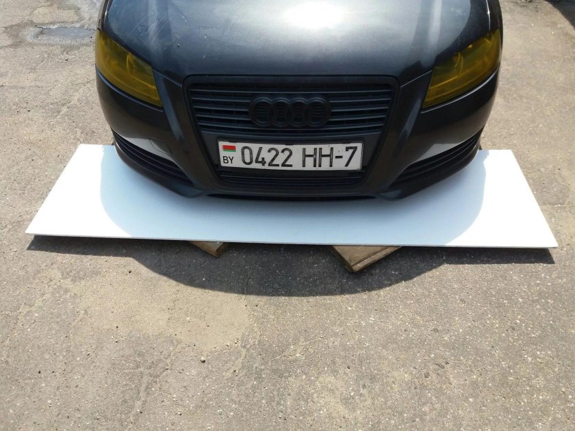 Сплиттер переднего бампера своими руками