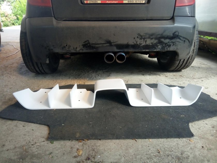 Диффузор заднего бампера