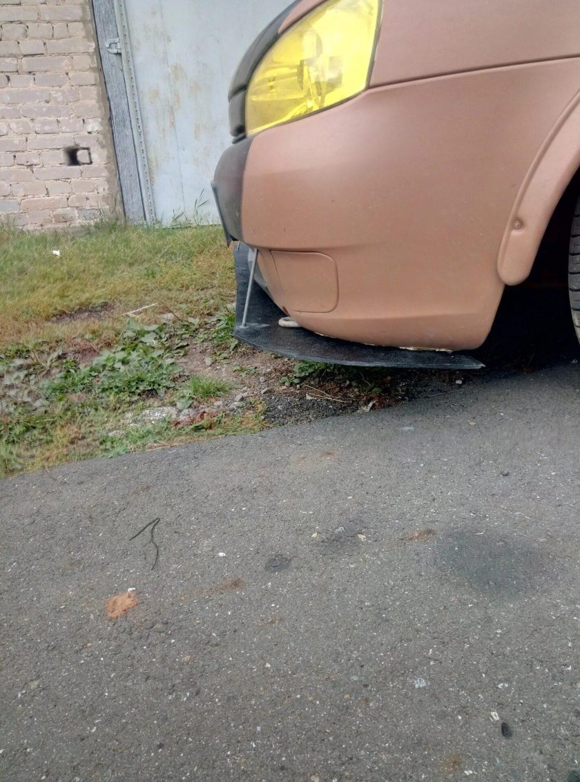 Сплиттер задний на калину 1