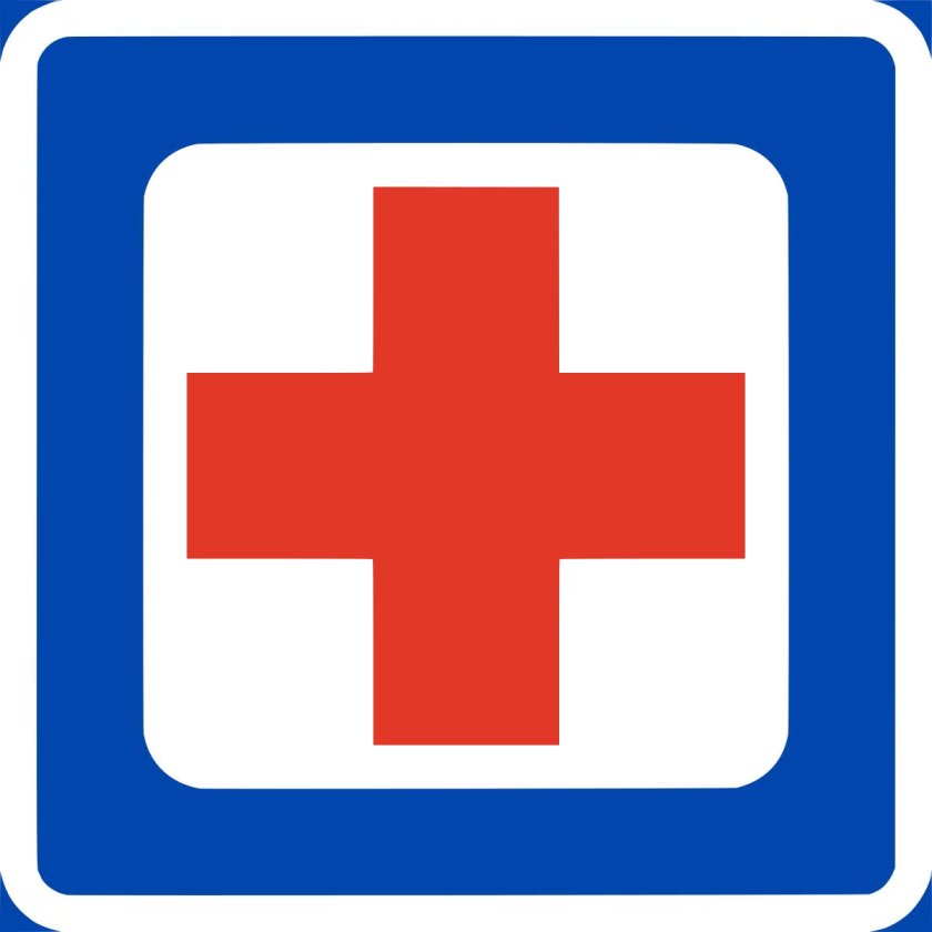 Знак 6.1 «пункт первой медицинской помощи»