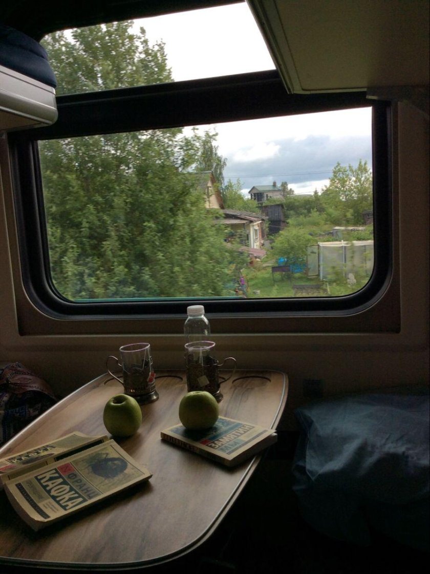 Окно поезда