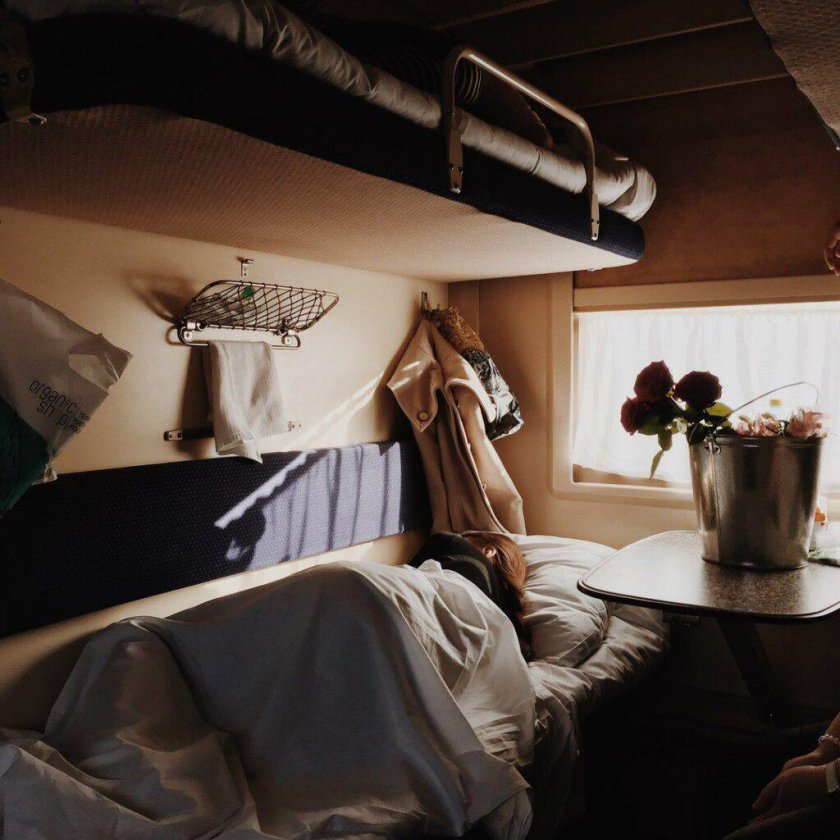 Поезд плацкарт Эстетика