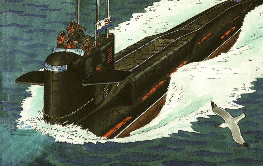 Рисунки подводника Каравашкина