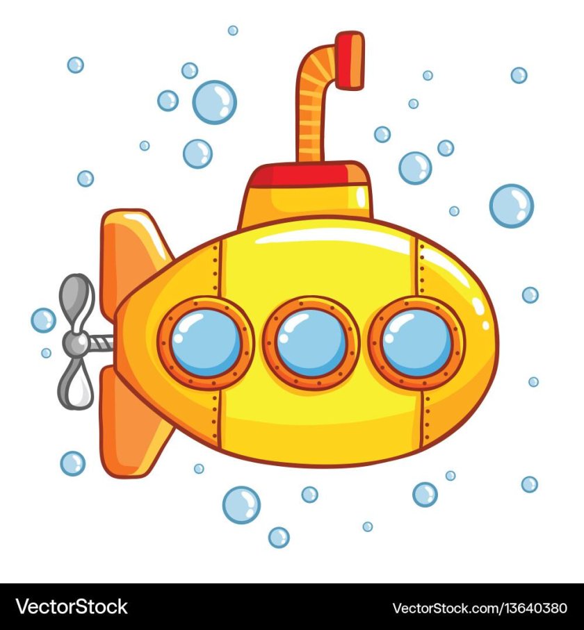 Подводная лодка мультяшная