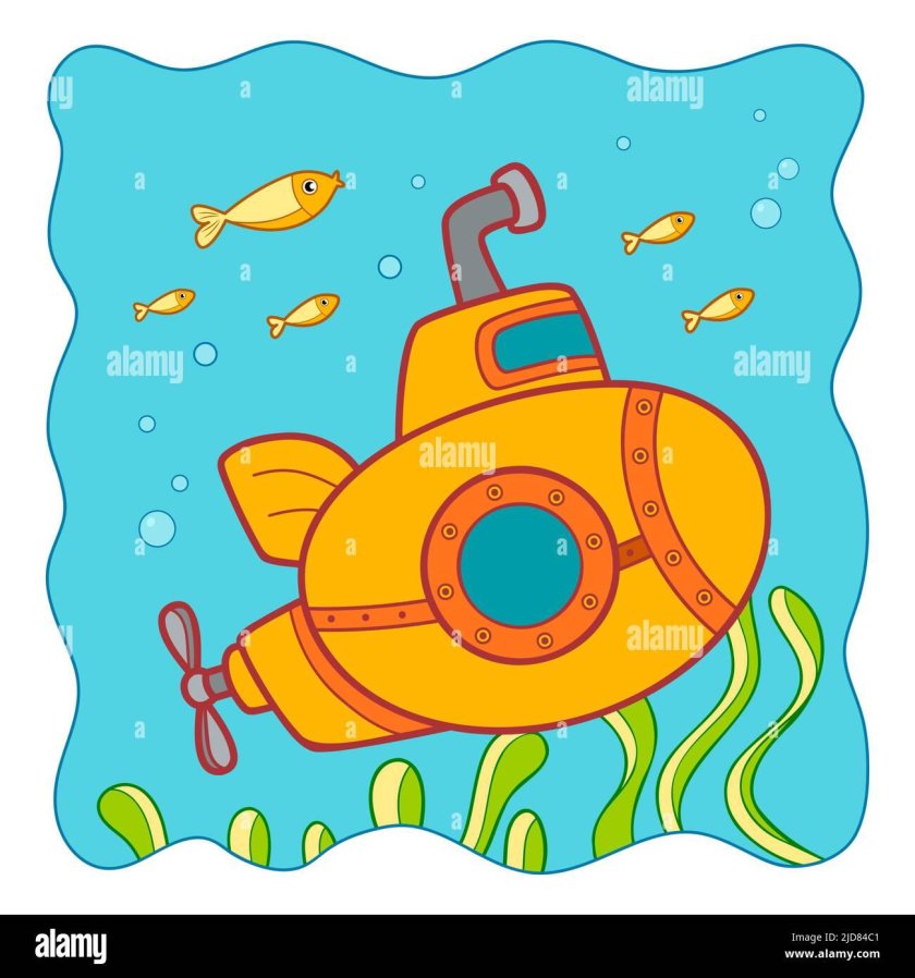 Submarine cartoon