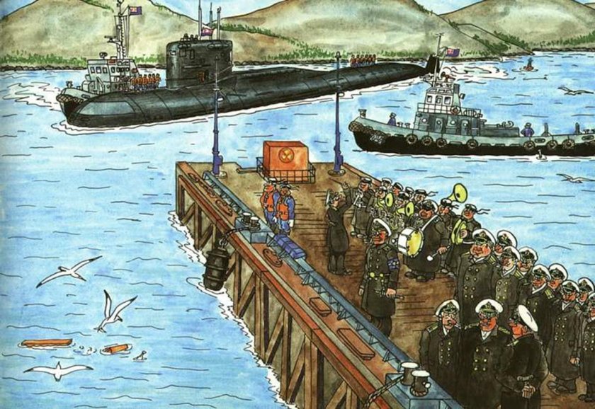 Рисунки подводника Каравашкина