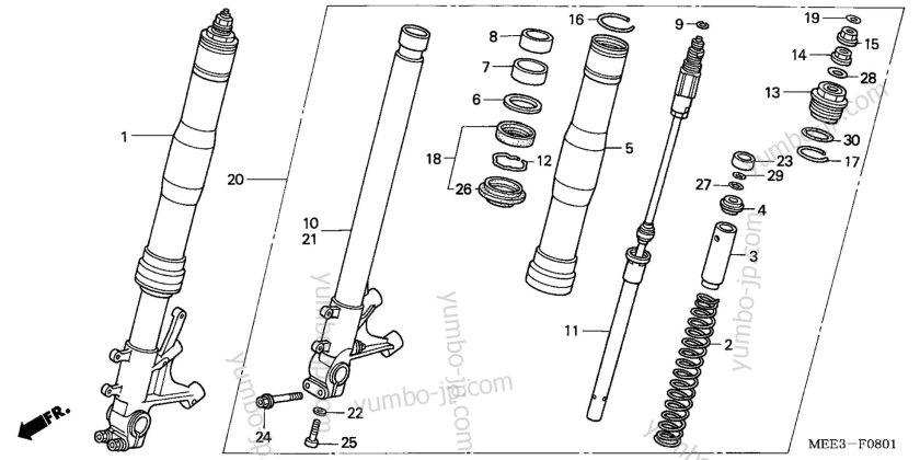 Honda cbr1000rr вилка