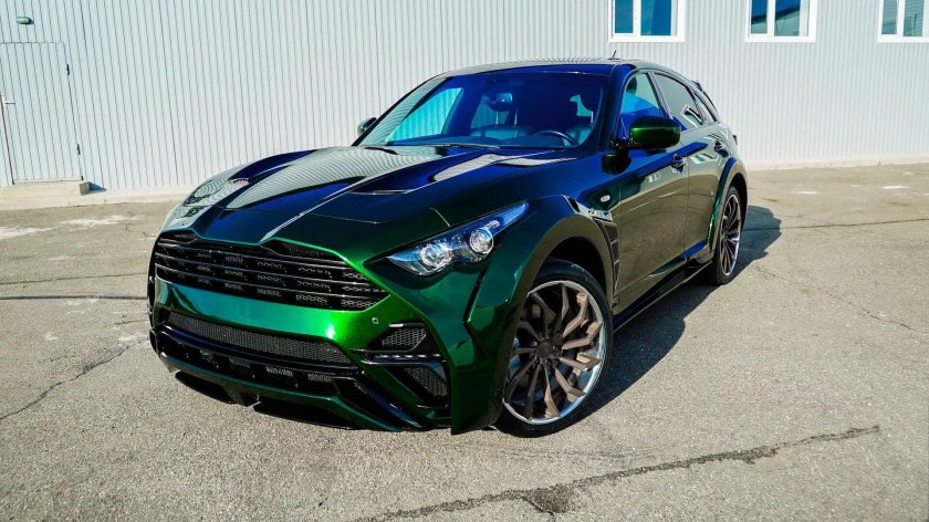 Infiniti qx70 зеленый