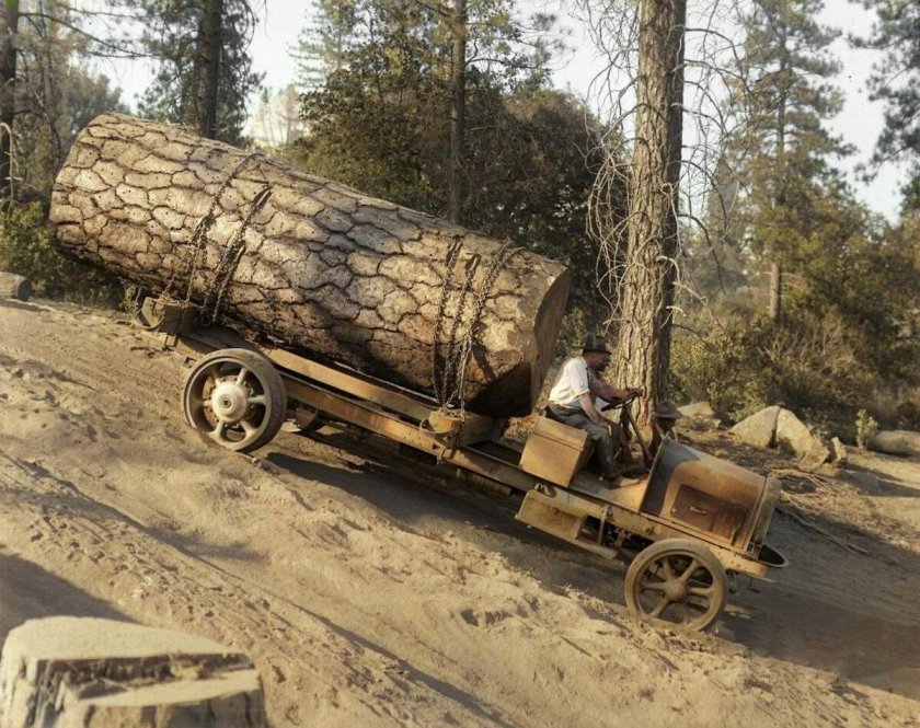 Старинный лесовоз