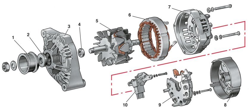 Разобрать Генератор ВАЗ 2114