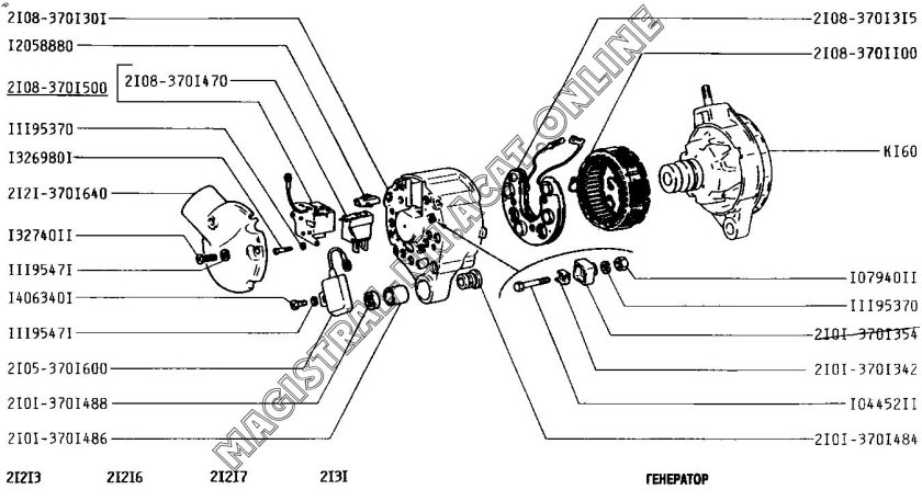 Генератор ВАЗ 2131