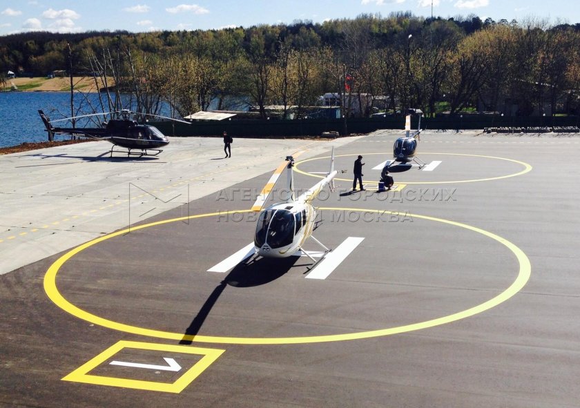 Вертолетная площадка на новой Риге