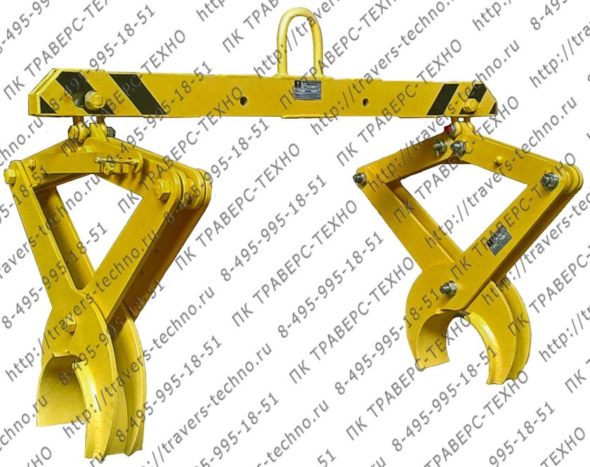 Траверса с клещевыми захватами