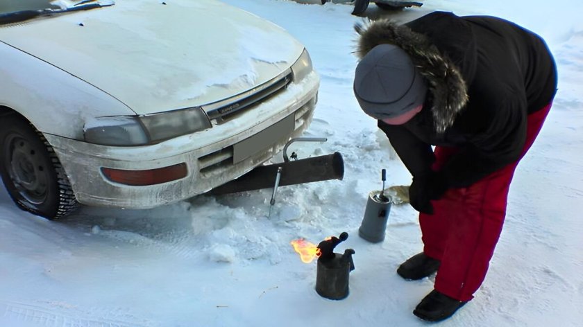 Прогрев машины зимой