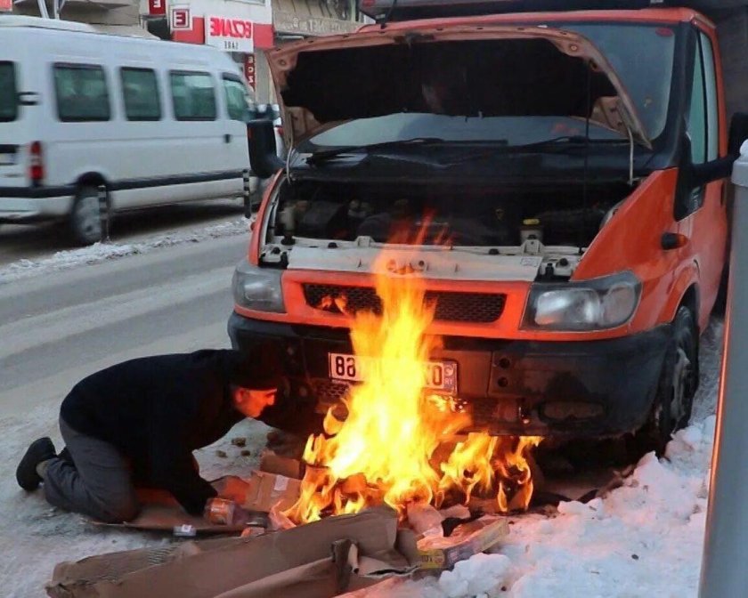 Прогреть машину