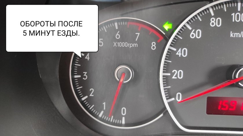 Нормальные обороты при прогреве машины