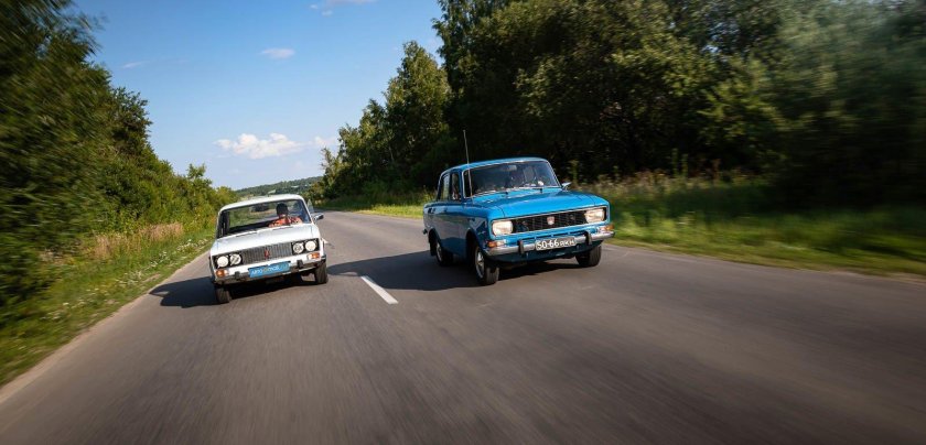 Москвич и Жигули