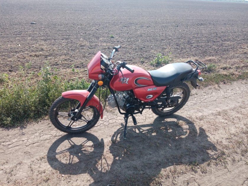 Мотоцикл зид 125 красный