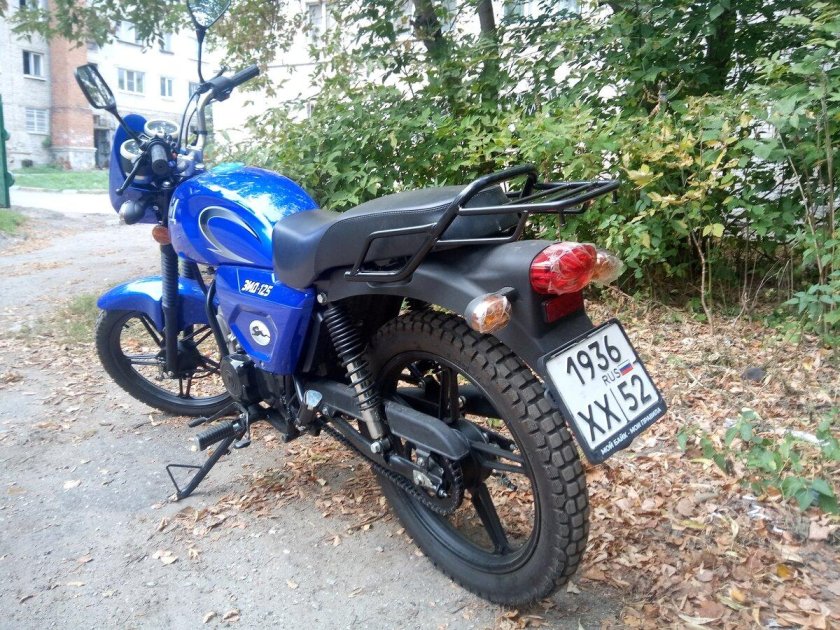 Мотоцикл зид 125 синий
