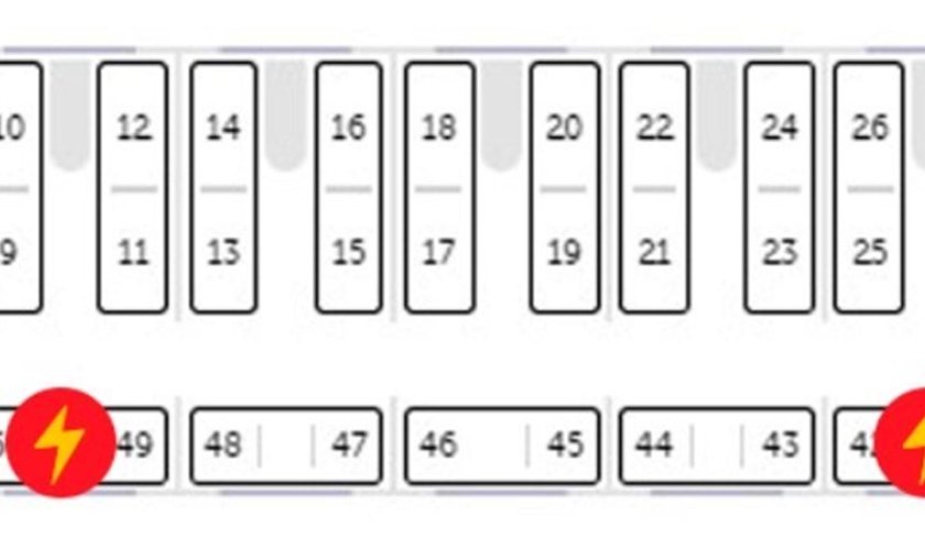 Схема розеток в плацкартном вагоне