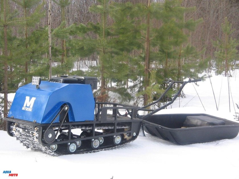 Мотобуксировщик мужик м500 15 л.с