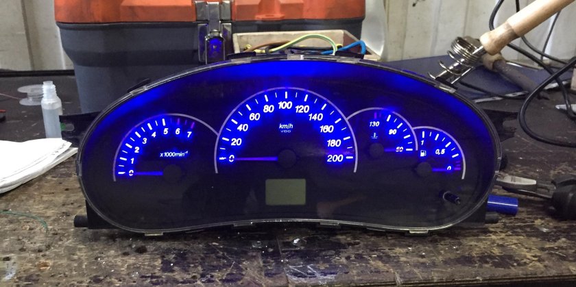 Пересвет приборной панели ВАЗ 2112