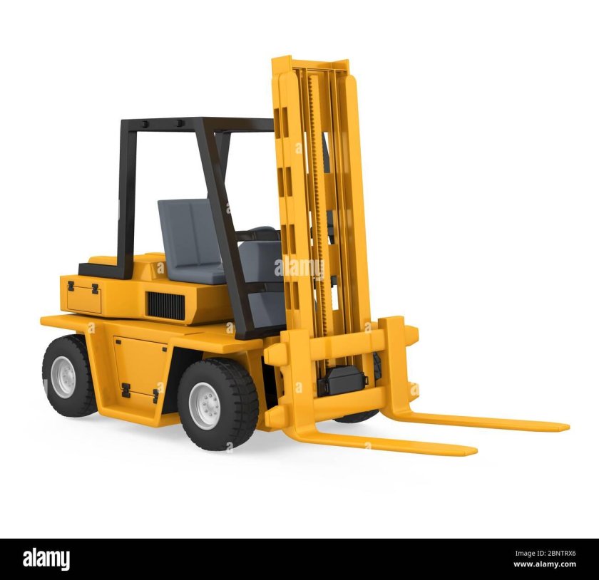 3d модель вилочного погрузчика