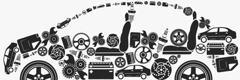 Запчасти автомобиля вектор