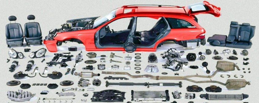 Разобранная машинка