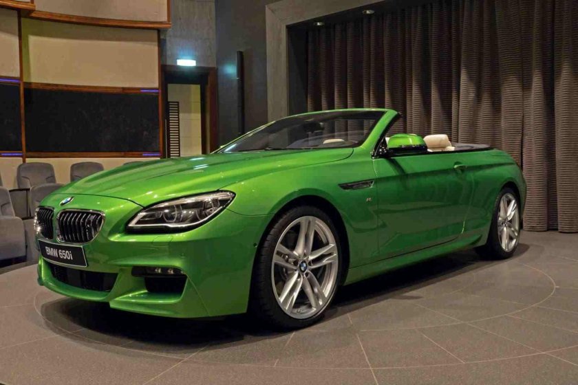 БМВ кабриолет зеленый
