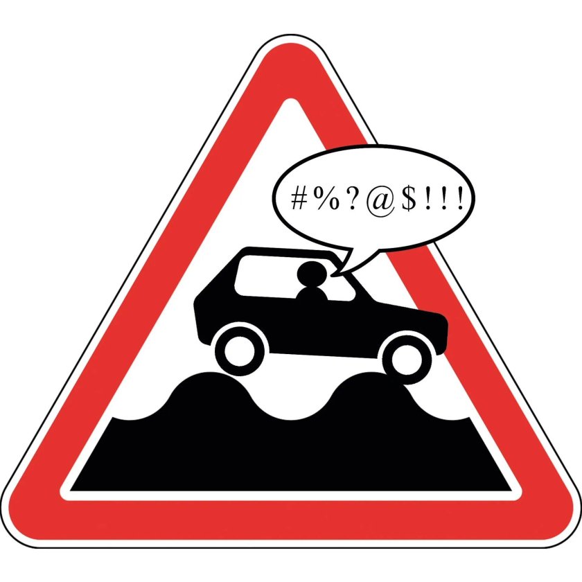 Знак плохой дороги